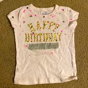 Crewcuts birthday shirt size 6-7